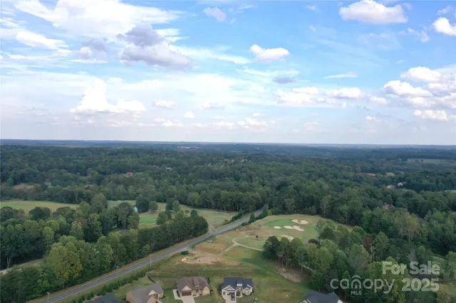 a view of backyard with green space