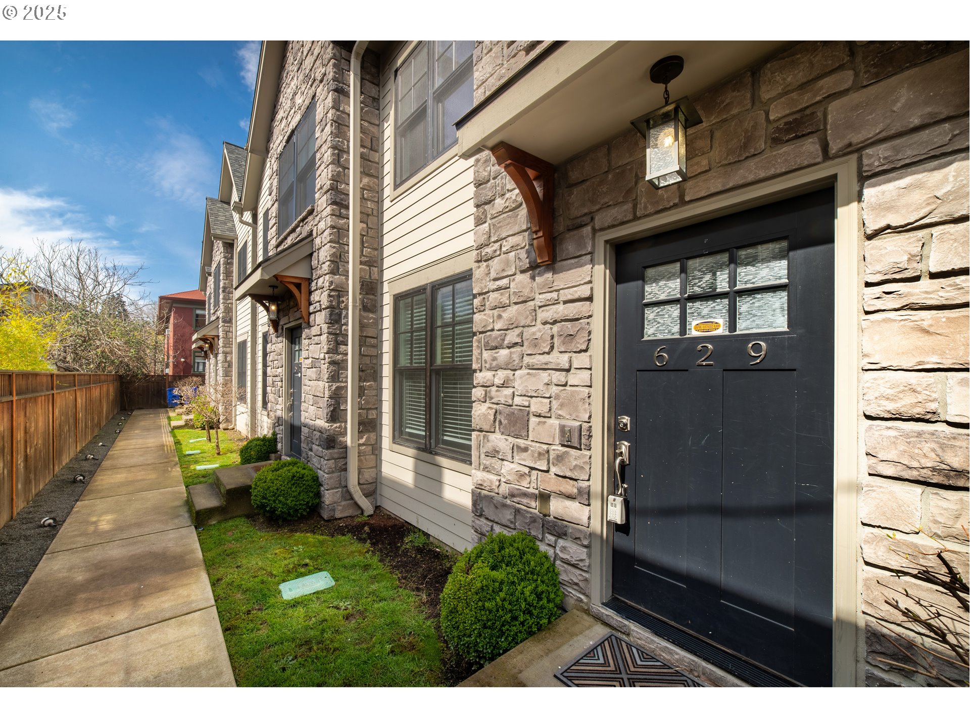 a view of outdoor space and yard from deck
