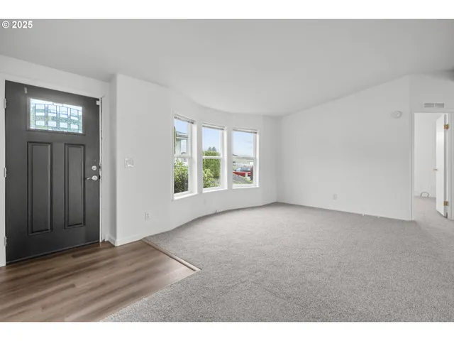 a view interior of a house with a window