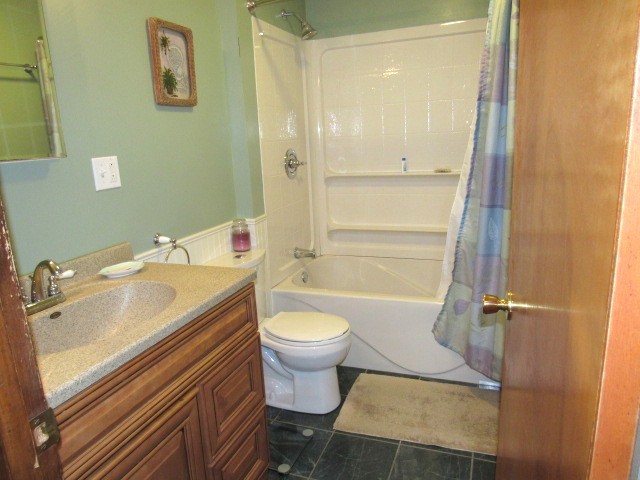 309 Cedar Drive Clinton, IL 61727 - Photo 17 of 20 a bathroom with a sink a toilet and shower