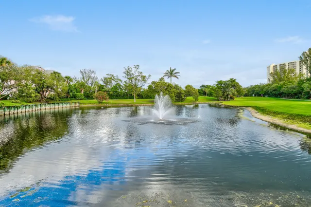a front view of a house with a yard and palm trees