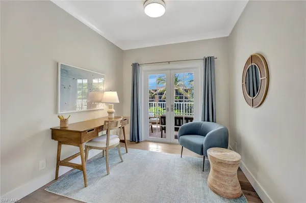 a bathroom with a double vanity sink and mirror