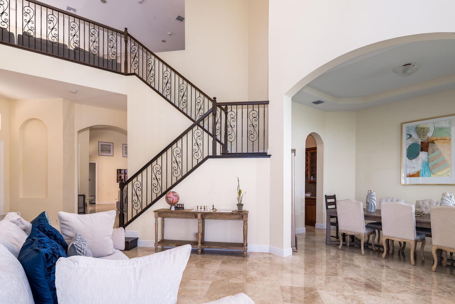 8849 Valhalla Drive Delray Beach, FL 33446 - Photo 16 of 32 a view of livingroom with furniture and stairs