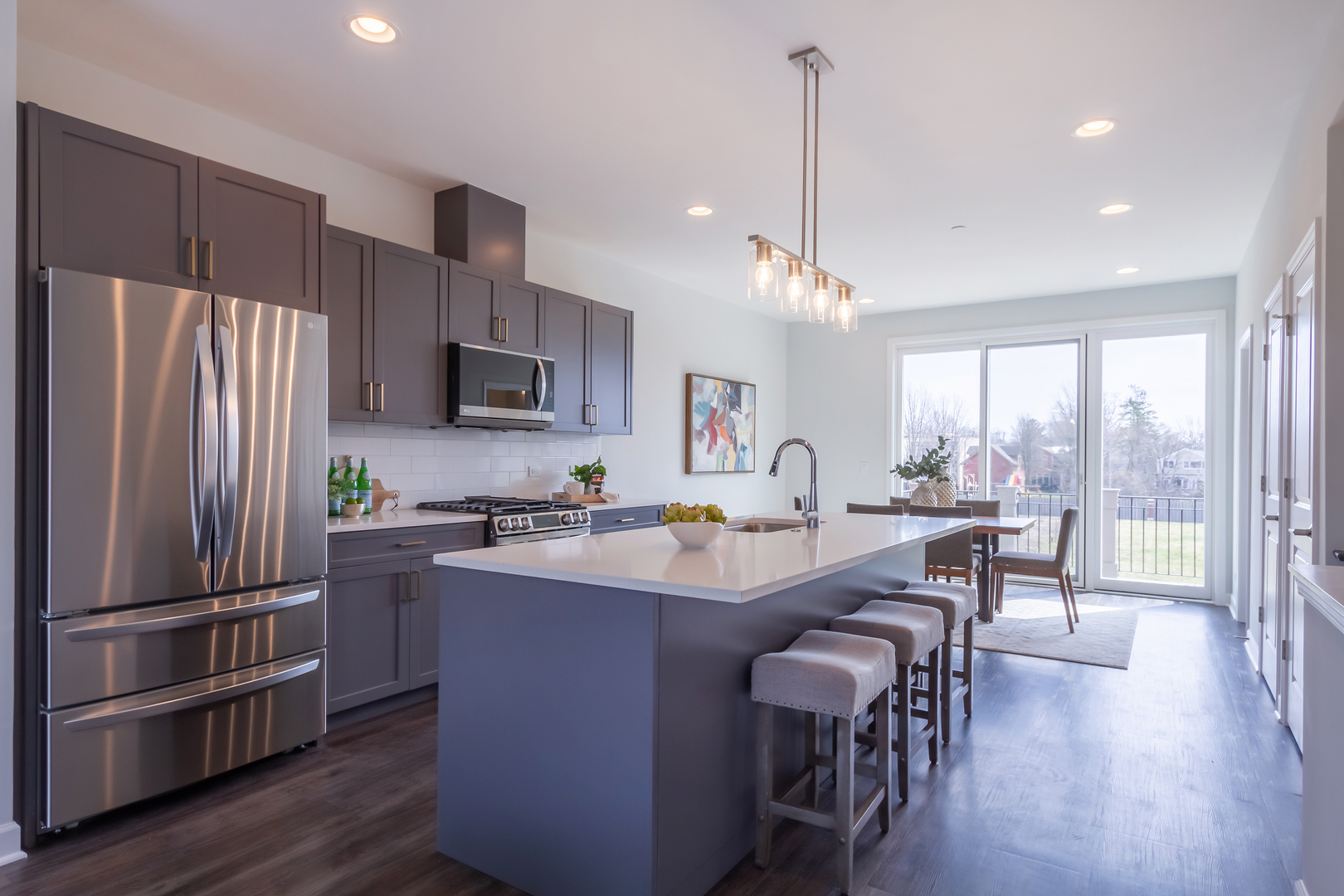 1209 Shermer Road Northbrook, IL 60062 - Photo 5 of 23 a kitchen with counter space appliances and wooden floor
