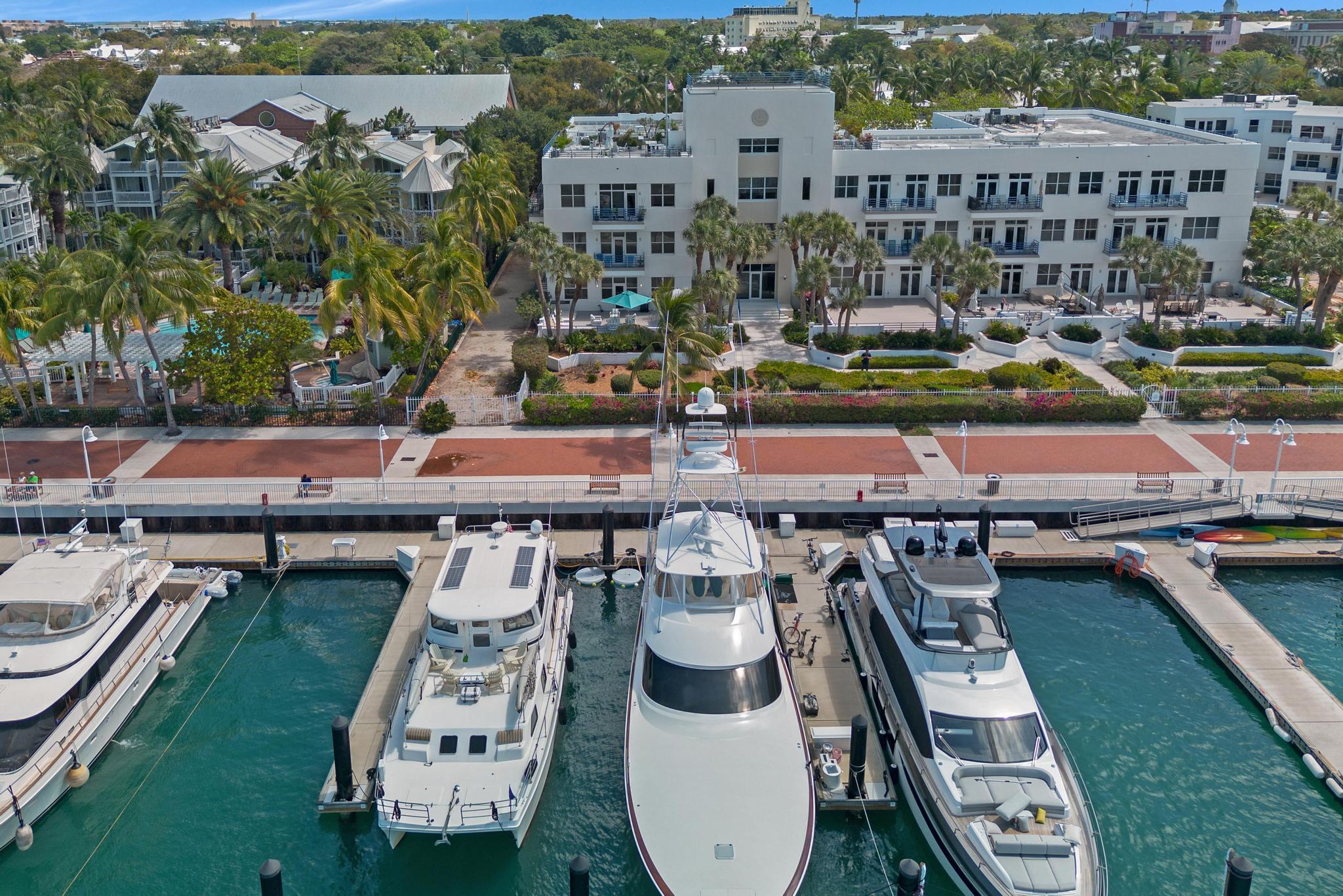 115 Front Street, Unit 301 Key West, FL 33040 - Photo 44 of 52 an aerial view of a house with swimming pool outdoor seating and yard view