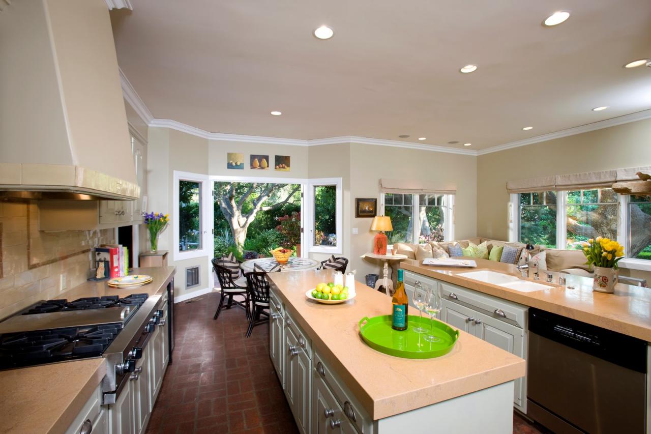 610 San Ysidro Road Montecito, CA 93108 - Photo 5 of 8 a large kitchen with a table and a large window