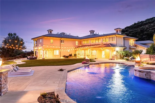 a view of a house with many windows