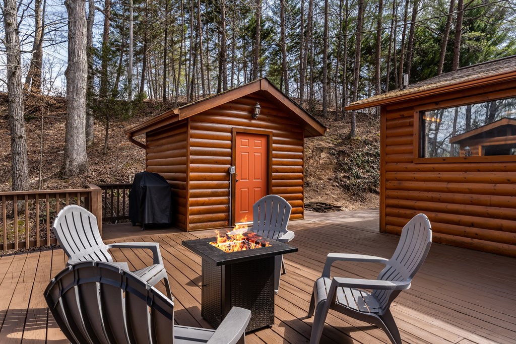 233 River Hills Road Mineral Bluff, GA 30559 - Photo 38 of 64 Separate Summerhouse WITH fireplace!!