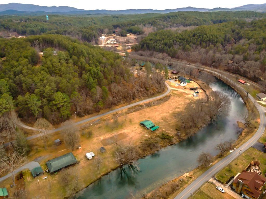 233 River Hills Road Mineral Bluff, GA 30559 - Photo 60 of 64 Aerial showing tracks for the Blue Ridge RR