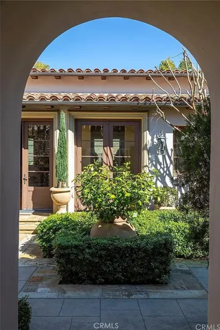 a view of a door of the house