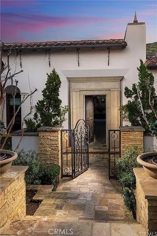 a front view of a house with entryway