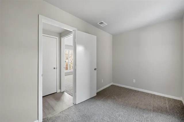 a view of an empty room