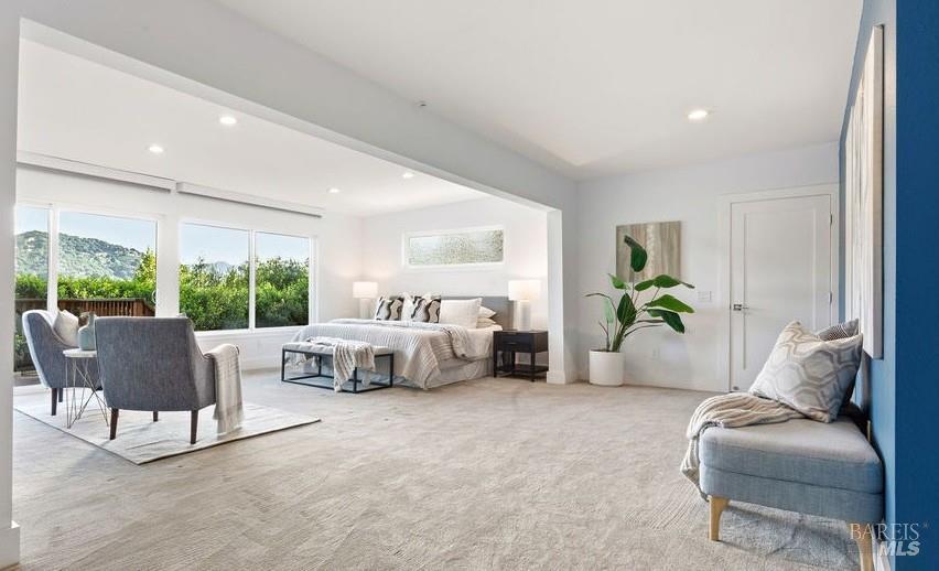 183 Reservoir Road San Rafael, CA 94901 - Photo 28 of 63 Sumptuous Primary Suite with the same amazing views. This Suite is large enough to have a sitting area and add'l work/reading space