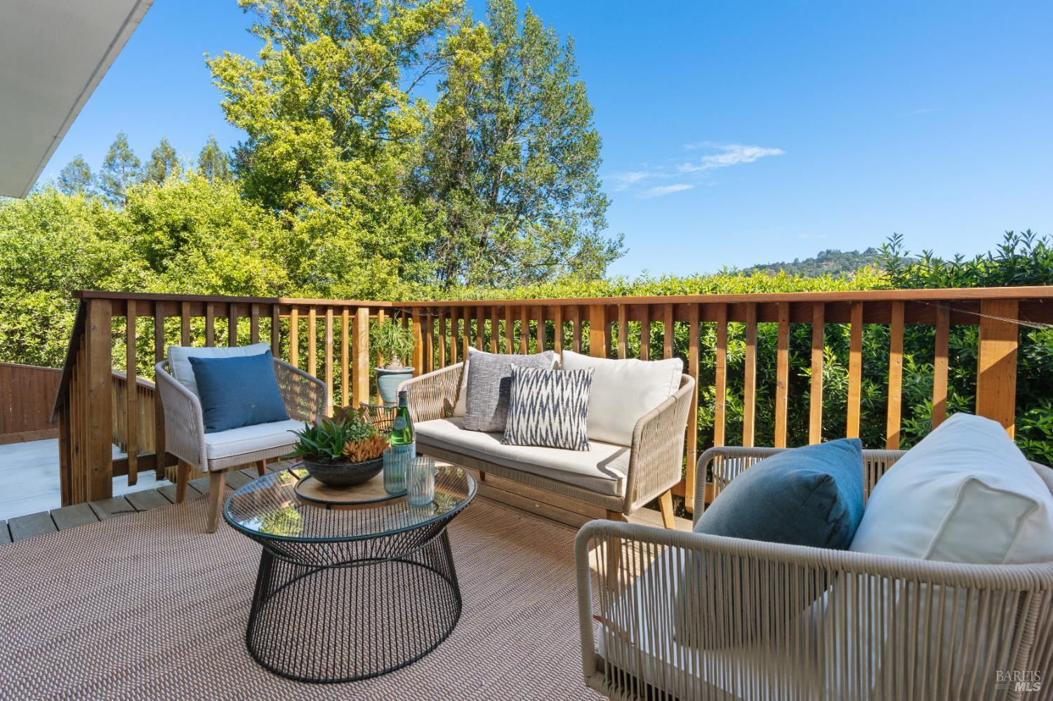 183 Reservoir Road San Rafael, CA 94901 - Photo 32 of 62 Sunny outdoor deck off Primary Suite