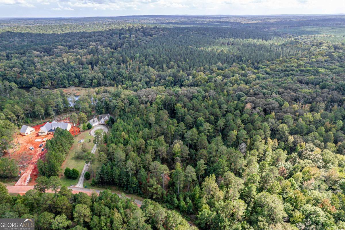 673 Parham Road Northwest Milledgeville, GA 31061 - Photo 10 of 11 an aerial view of a houses with a lush green hillside