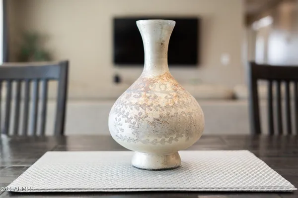 a close view of table chair