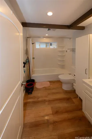 a bathroom with a sink and a shower