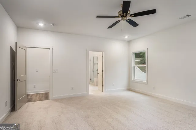 a close view of shower