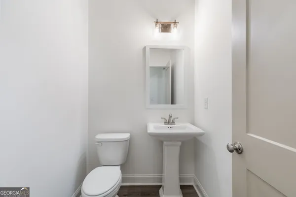 a view of a hallway with workspace