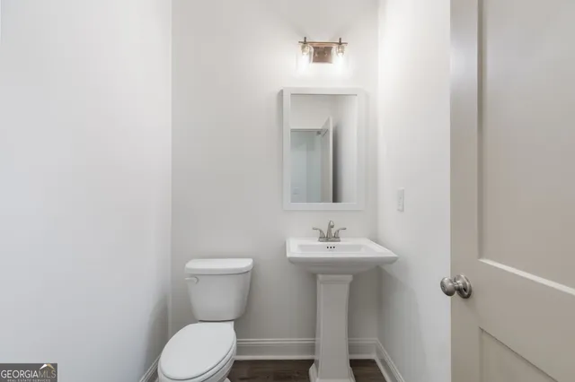 a view of a hallway with workspace