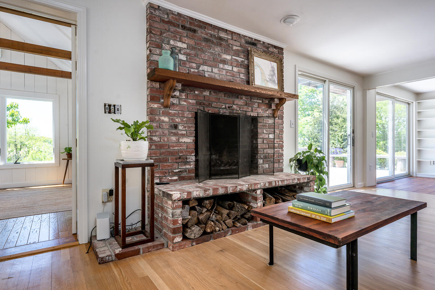 52 Captain Linnell Road Orleans, MA 02653 - Photo 9 of 41 a living room with furniture and a fireplace