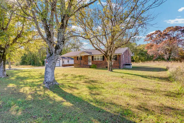 a view of yard with tree s