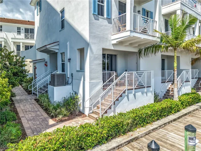 a view of a building with a porch