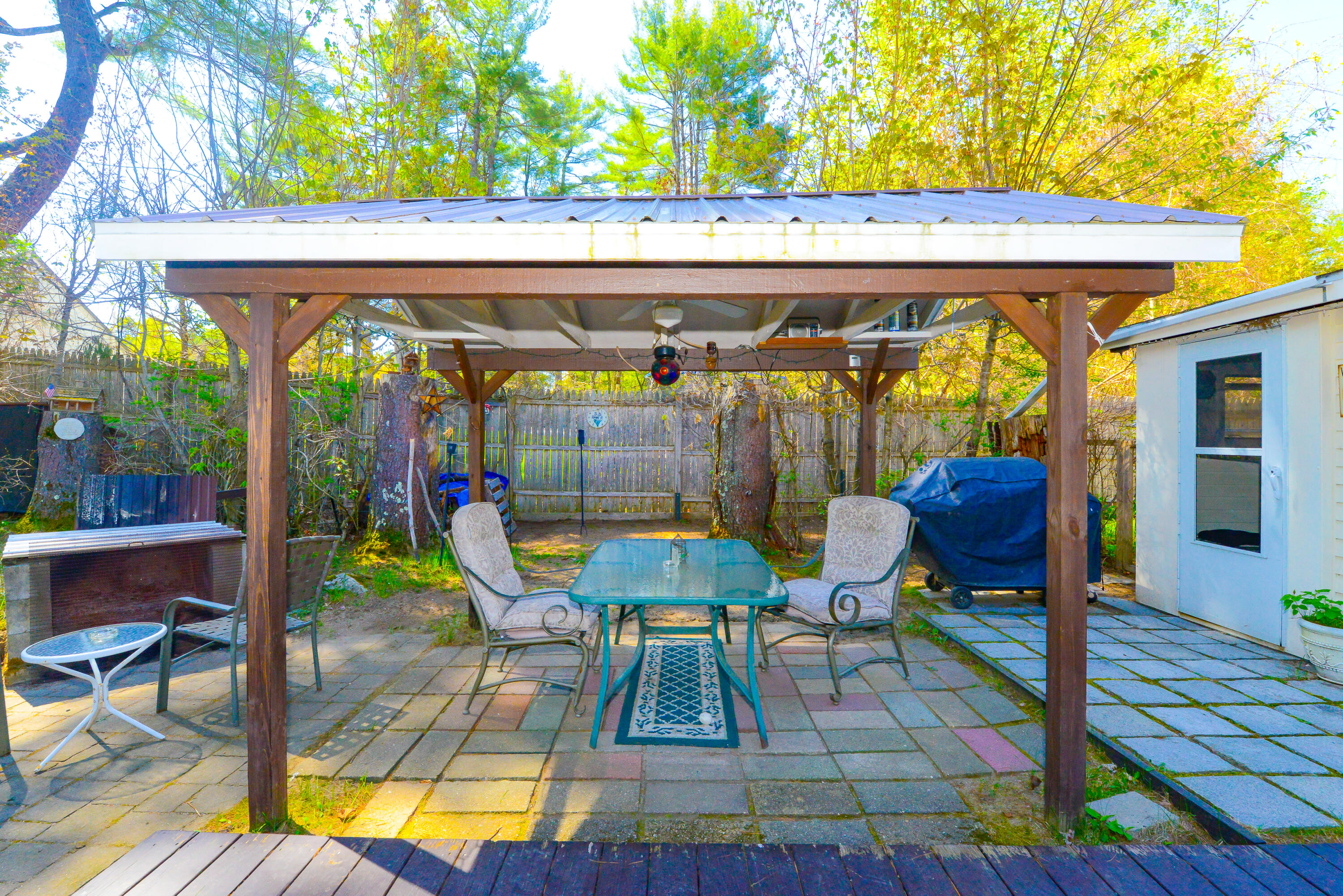 11 Boulder Road Raymond, ME 04071 - Photo 8 of 43 Backyard Pergola with covered roof