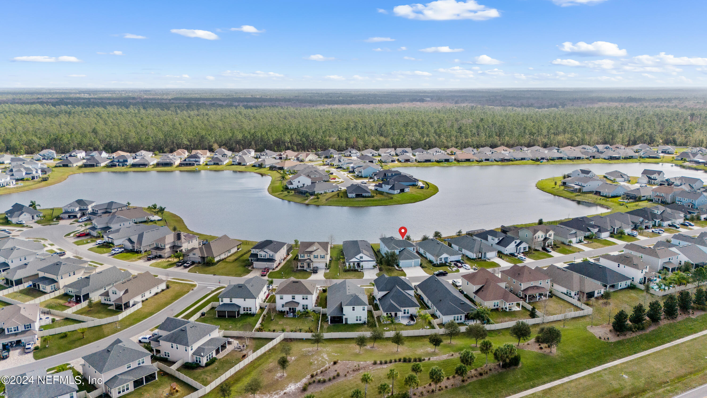 143 Willow Lake Drive St. Augustine, FL 32092 - Photo 36 of 45 an aerial view of residential houses with outdoor space