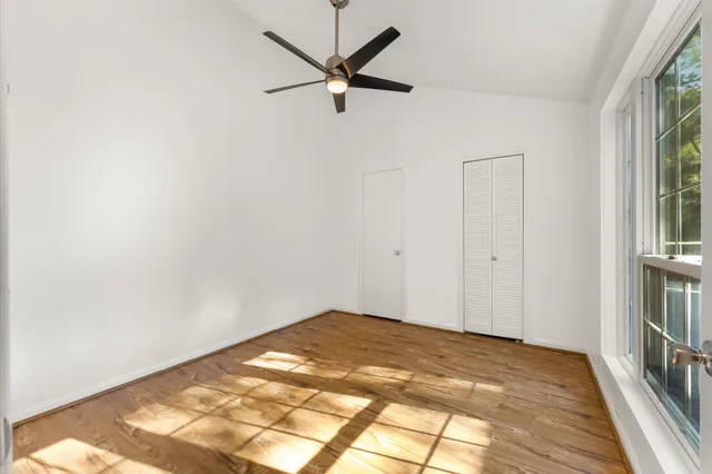 wooden floor in a hall with an entryway