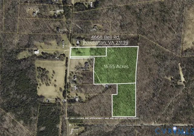 a view of a lake with a houses