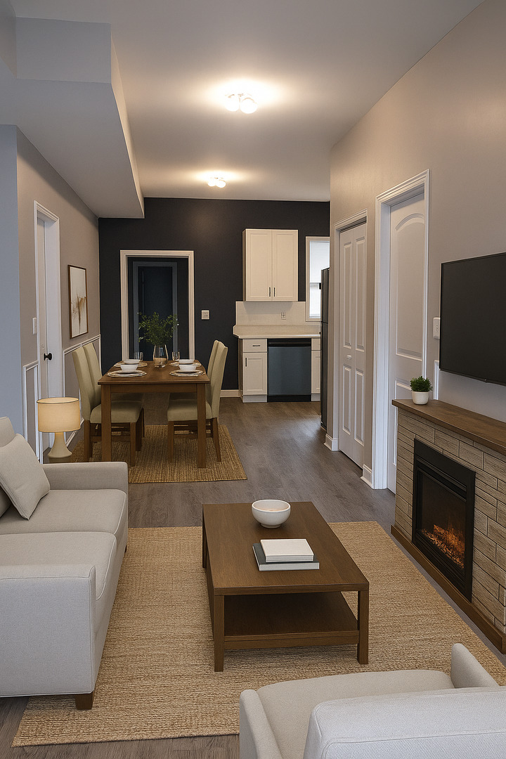 11531 South Perry Avenue Chicago, IL 60628 - Photo 13 of 16 a living room with furniture flat screen tv and a fireplace