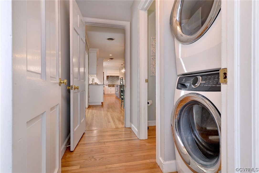 104 Lawnes Circle Williamsburg, VA 23185 - Photo 29 of 49 a view of a hallway with washer and dryer