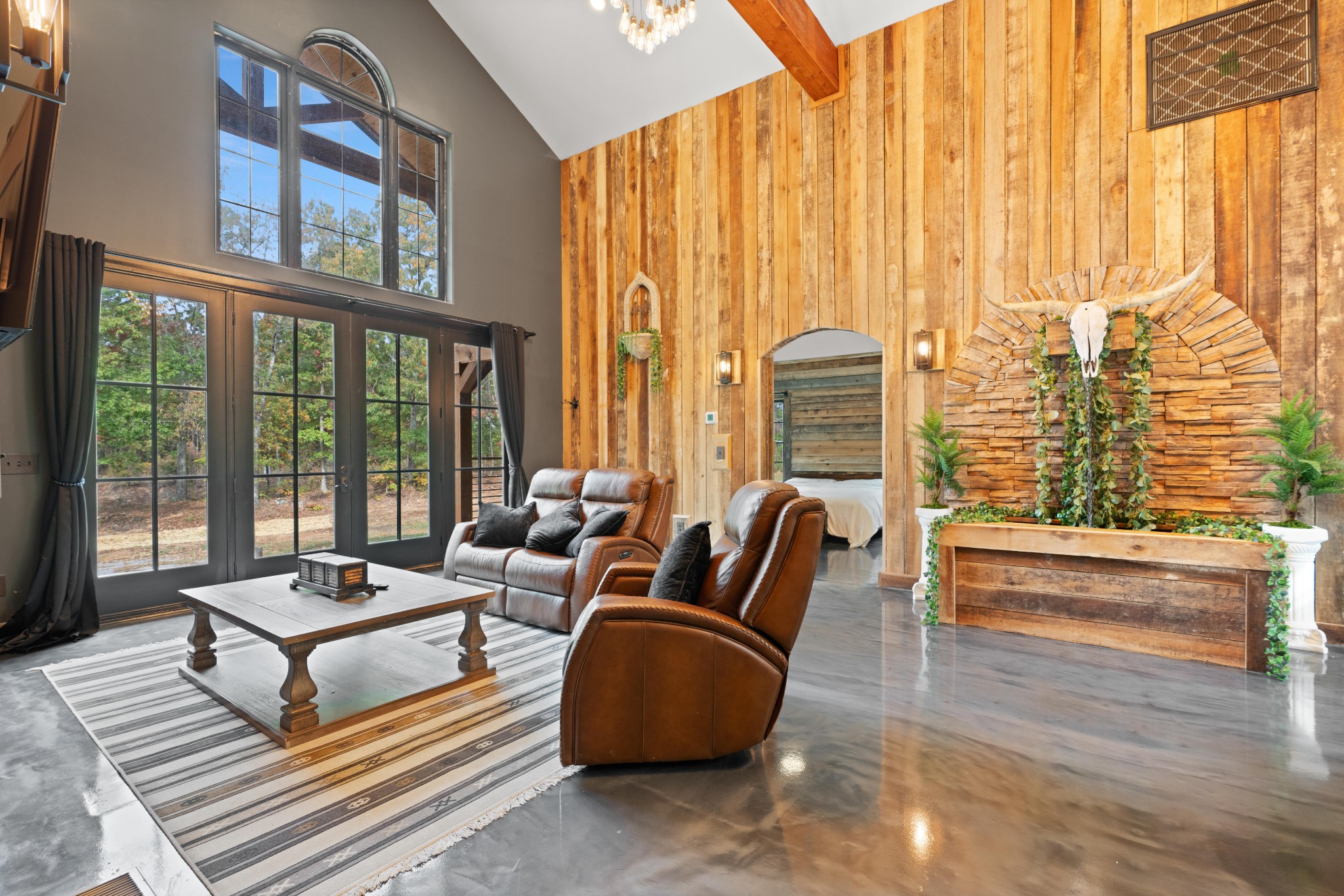 3320 Slayden-Marion Road Cumberland Furnace, TN 37051 - Photo 38 of 43 a living room with furniture and large windows