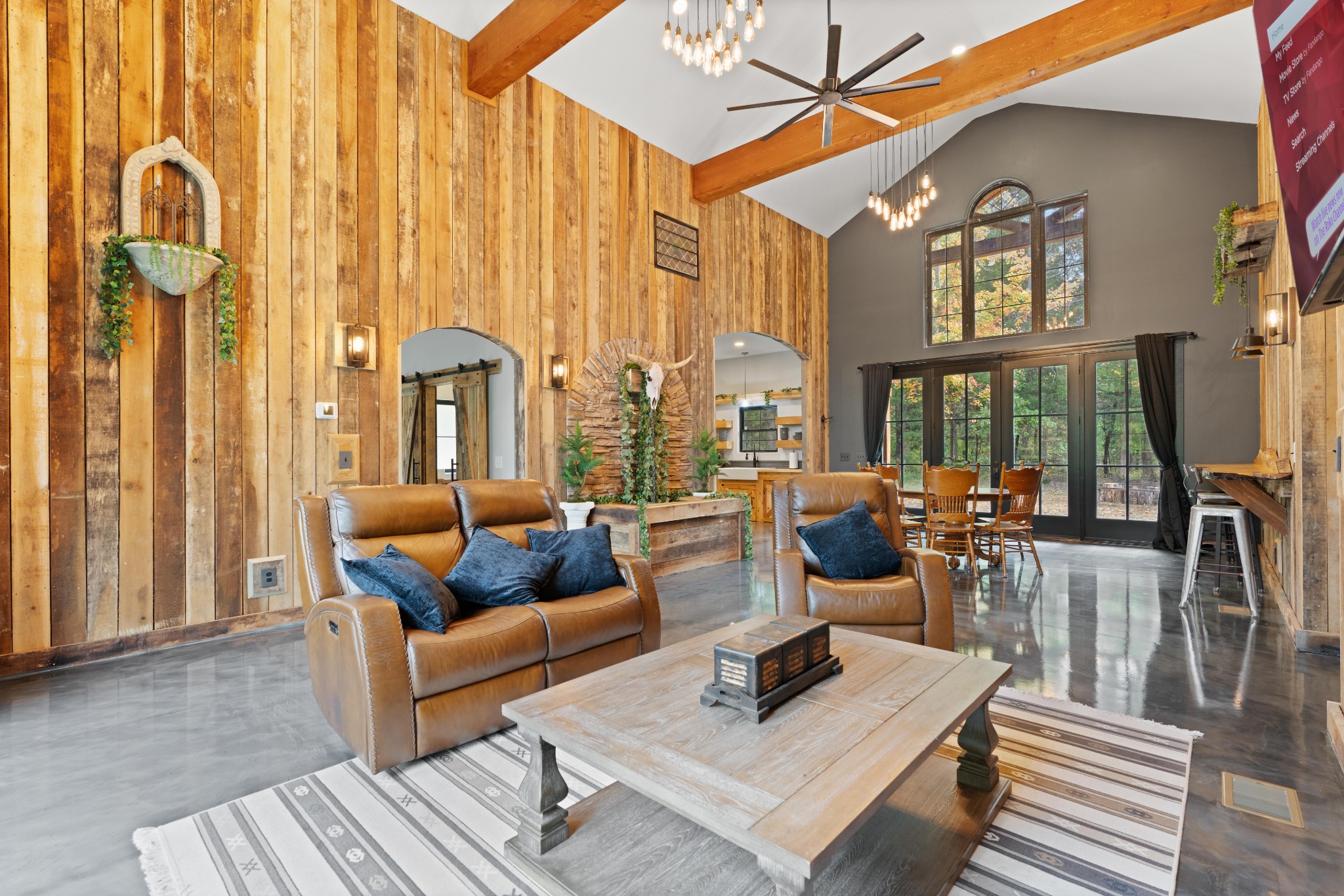 3320 Slayden-Marion Road Cumberland Furnace, TN 37051 - Photo 41 of 43 a living room with furniture and large windows