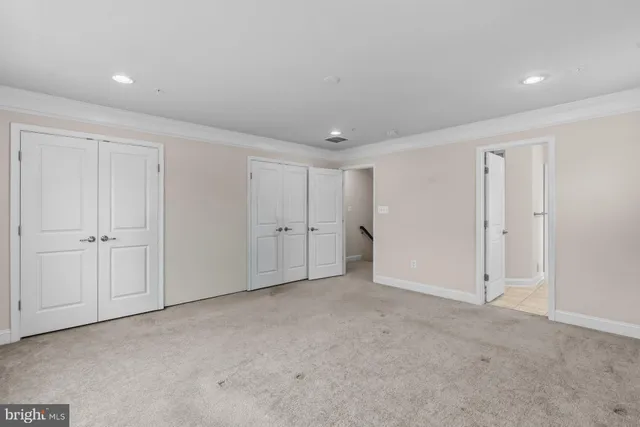 a view of an empty room