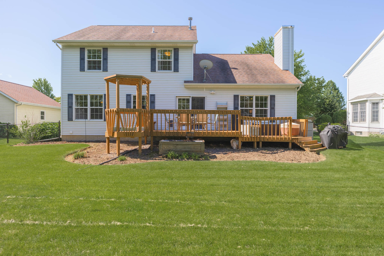 3308 Cumbria Drive Bloomington, IL 61704 - Photo 44 of 48 a front view of house with yard and outdoor seating