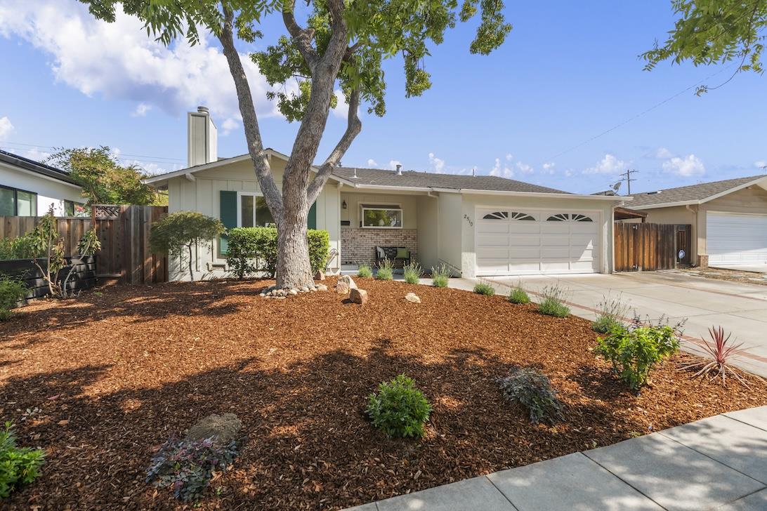2510 Villanova Road San Jose, CA 95130 - Photo 2 of 21 a front view of a house with a yard and garage