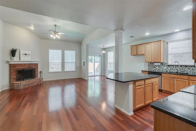 a view of a sink in a backyard