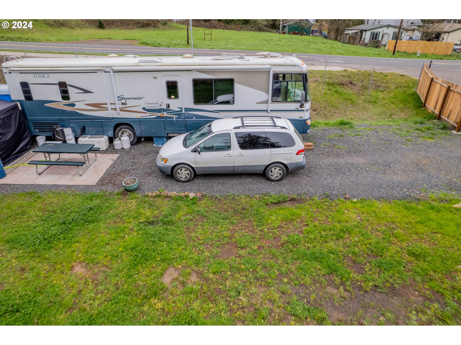 56th Avenue Sweet Home, OR 97386 - Photo 12 of 20 a view of outdoor space with seating area and barbeque oven