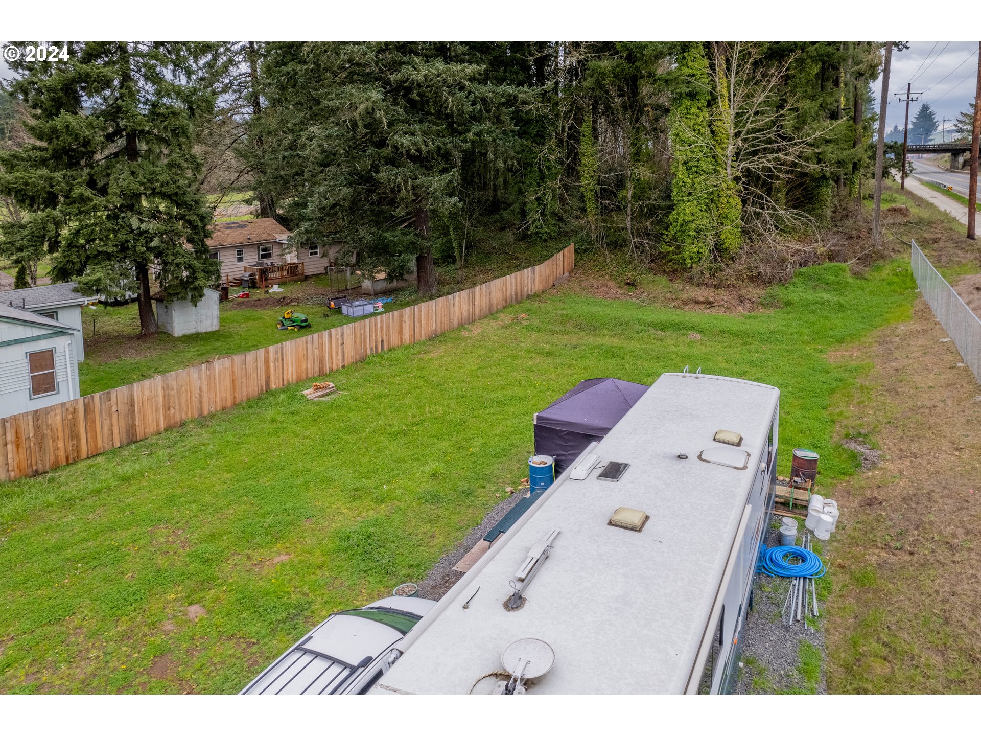 56th Avenue Sweet Home, OR 97386 - Photo 3 of 20 a view of a back yard