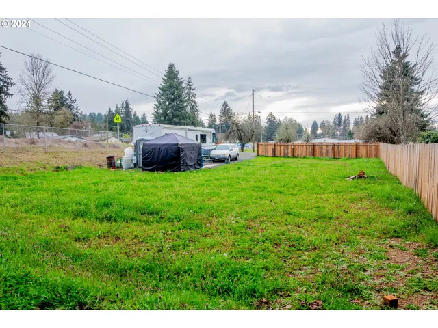 a view of an outdoor space and a yard