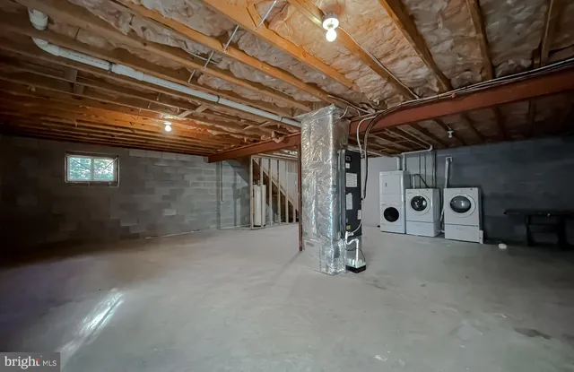 a view of a backyard with trees