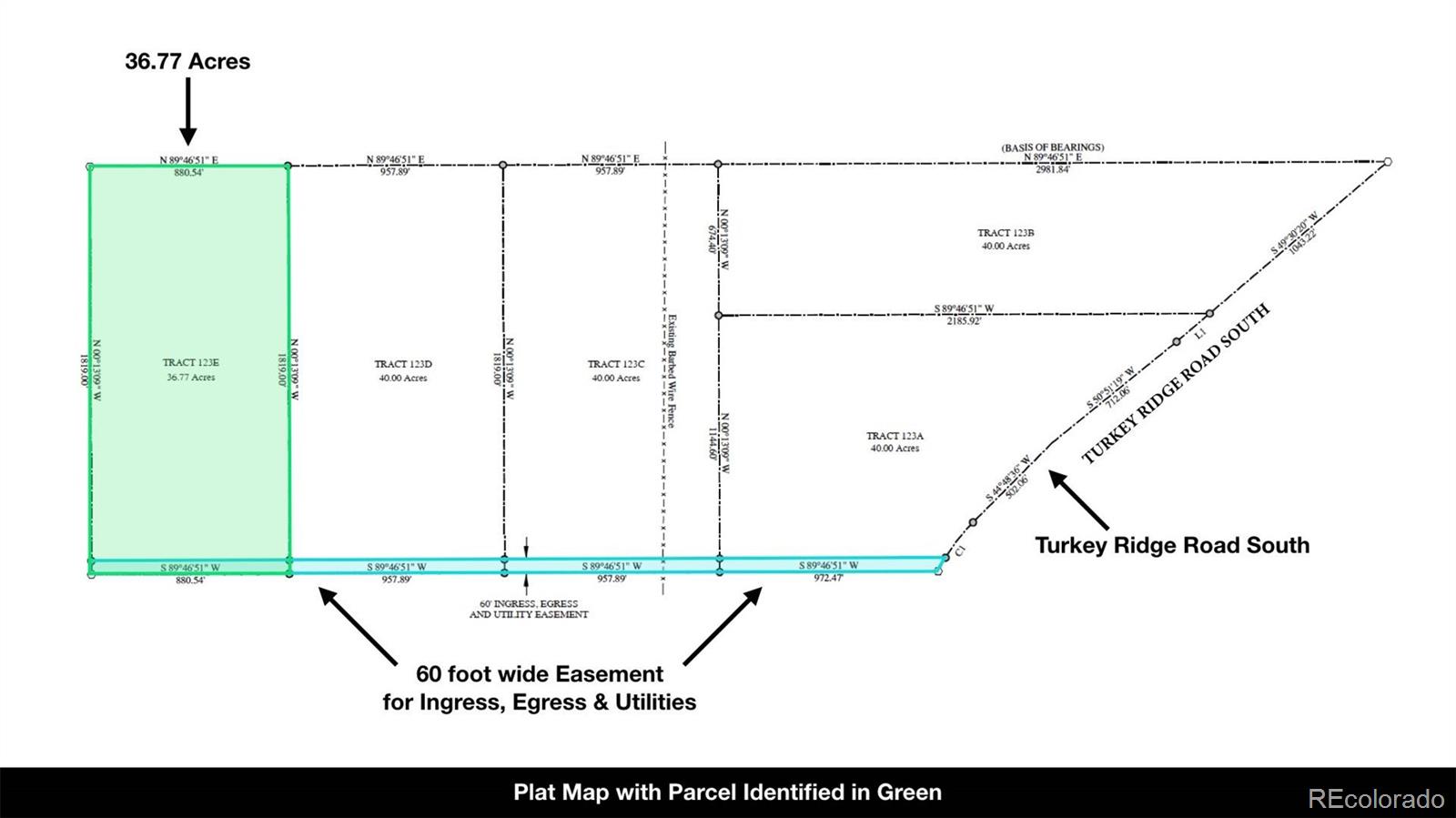 Lot 123 East Turkey Ridge Ranch Walsenburg, CO 81089 - Photo 13 of 13 a view of a floor plan