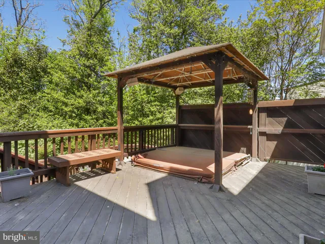 a view of a chair and table in the patio