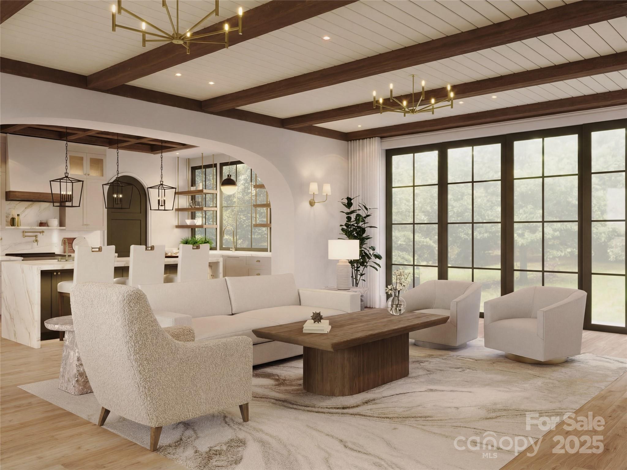 0 Cook Cove Road, Unit 2 Weaverville, NC 28787 - Photo 11 of 38 a living room with furniture and a large window