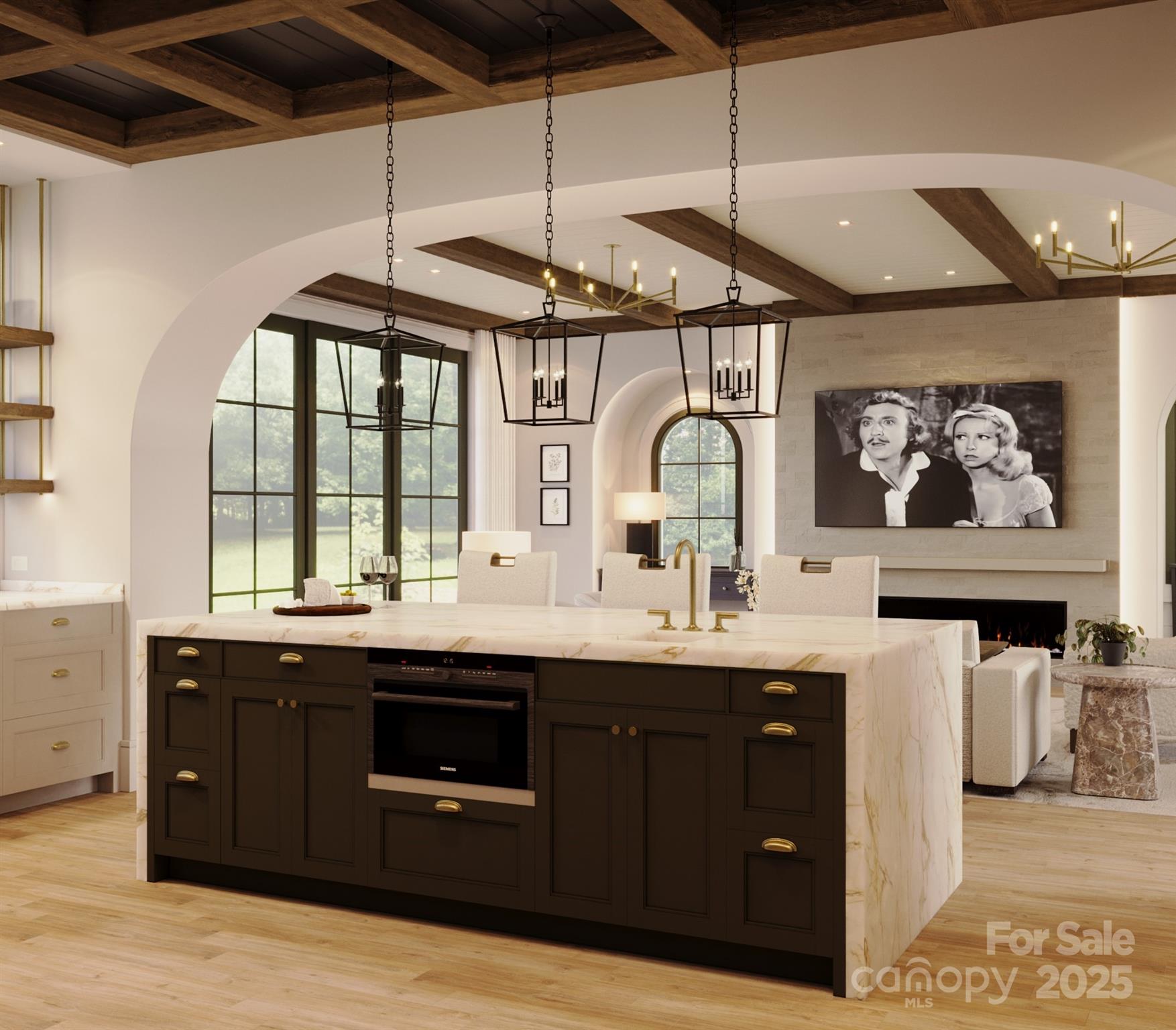 0 Cook Cove Road, Unit 2 Weaverville, NC 28787 - Photo 12 of 38 a kitchen with stainless steel appliances a sink and a wooden cabinets