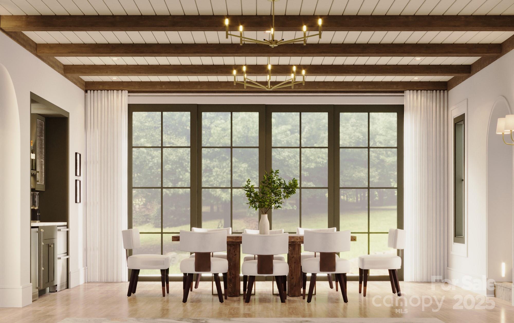 0 Cook Cove Road, Unit 2 Weaverville, NC 28787 - Photo 16 of 38 a dining table with chairs and window