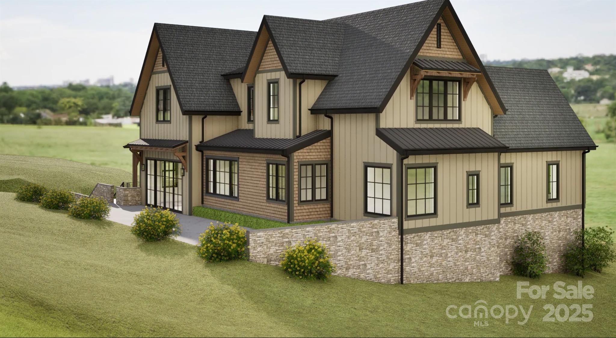 0 Cook Cove Road, Unit 2 Weaverville, NC 28787 - Photo 6 of 38 a front view of a house with garden