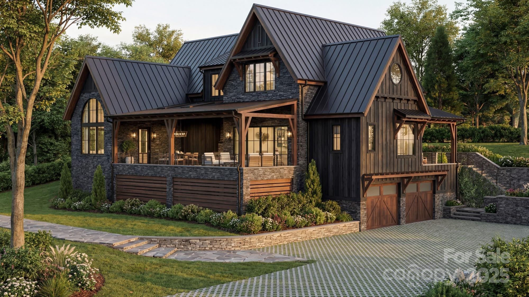 0 Cook Cove Road, Unit 2 Weaverville, NC 28787 - Photo 8 of 38 a front view of a house with garden